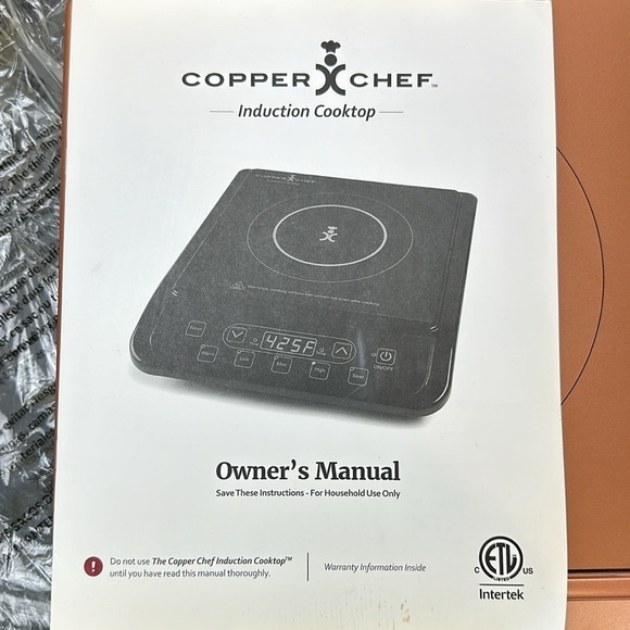 Copper Chef Induction Cooktop With Owner’s Manual KC16067-00300 - Picture 8 of 12
